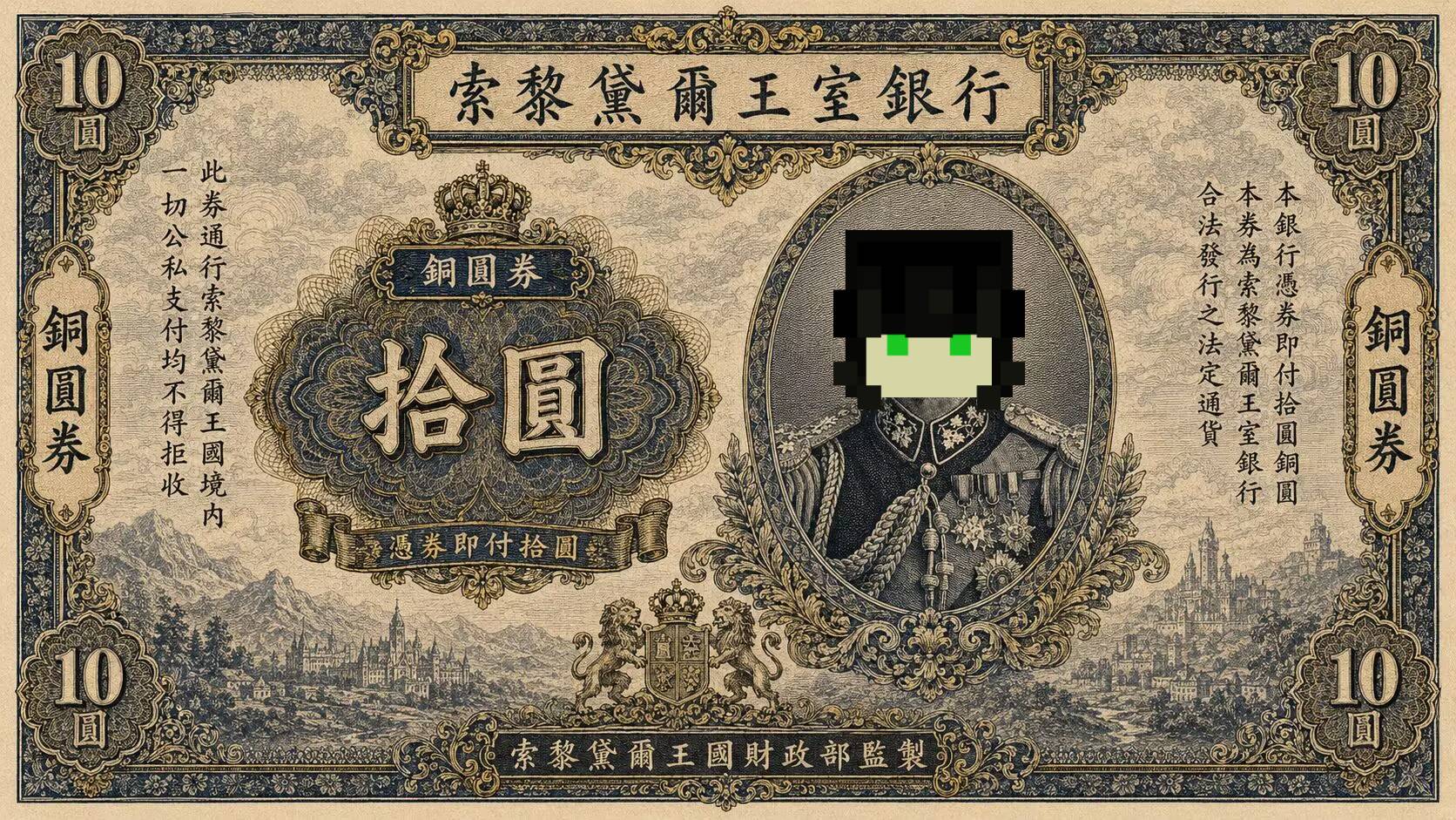 索黎黛尔铜圆券正面